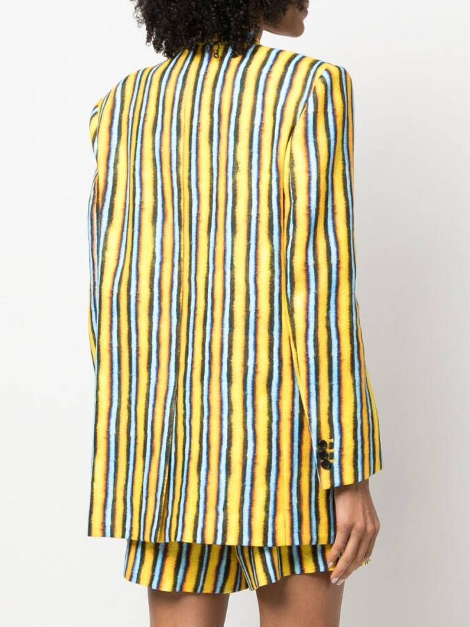 Roberto Cavalli Gestreepte blazer Geel