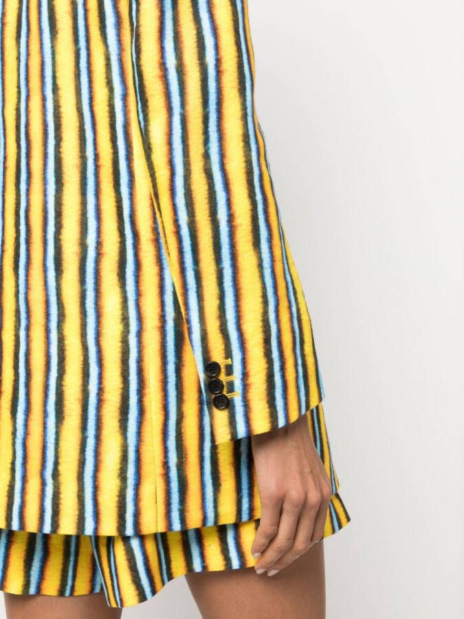 Roberto Cavalli Gestreepte blazer Geel