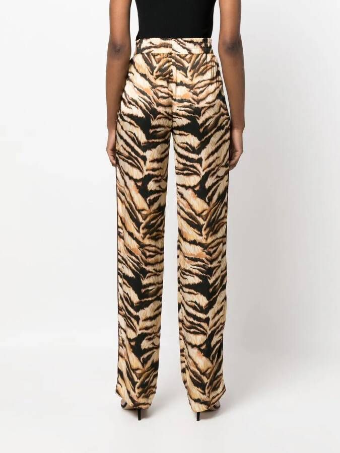 Roberto Cavalli High waist broek Beige