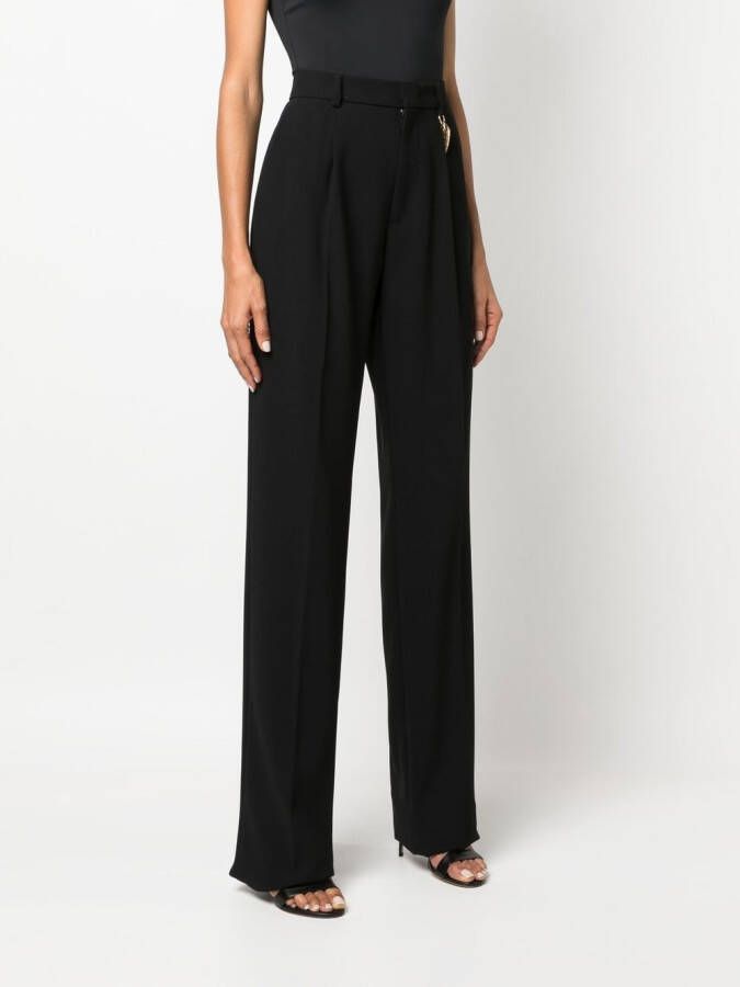 Roberto Cavalli High waist pantalon Zwart