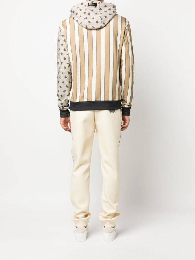 Roberto Cavalli Hoodie met dierenprint Beige
