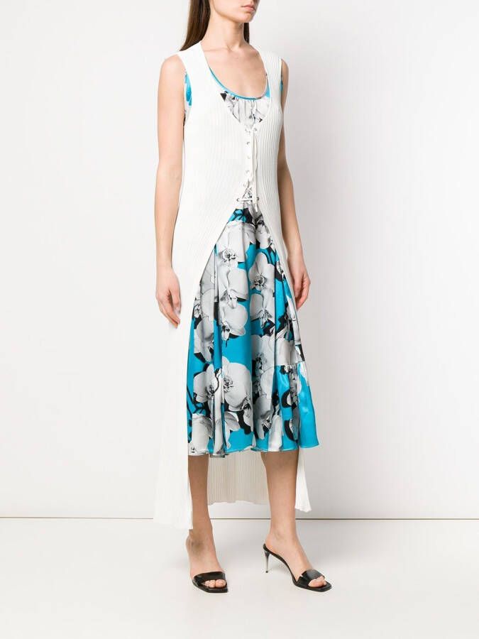 Roberto Cavalli Hybride vest jurk Blauw