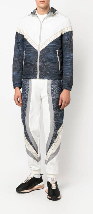 Roberto Cavalli Jack met dierenprint Blauw