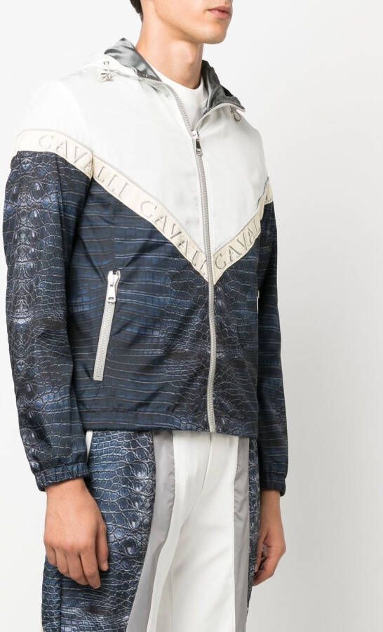 Roberto Cavalli Jack met dierenprint Blauw