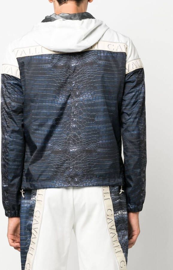 Roberto Cavalli Jack met dierenprint Blauw