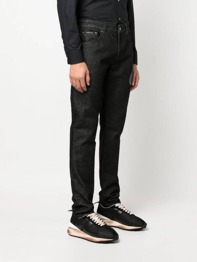 Roberto Cavalli Jeans met logoprint Zwart
