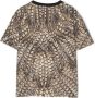 Roberto Cavalli Junior animal-print cotton T-shirt Bruin - Thumbnail 2