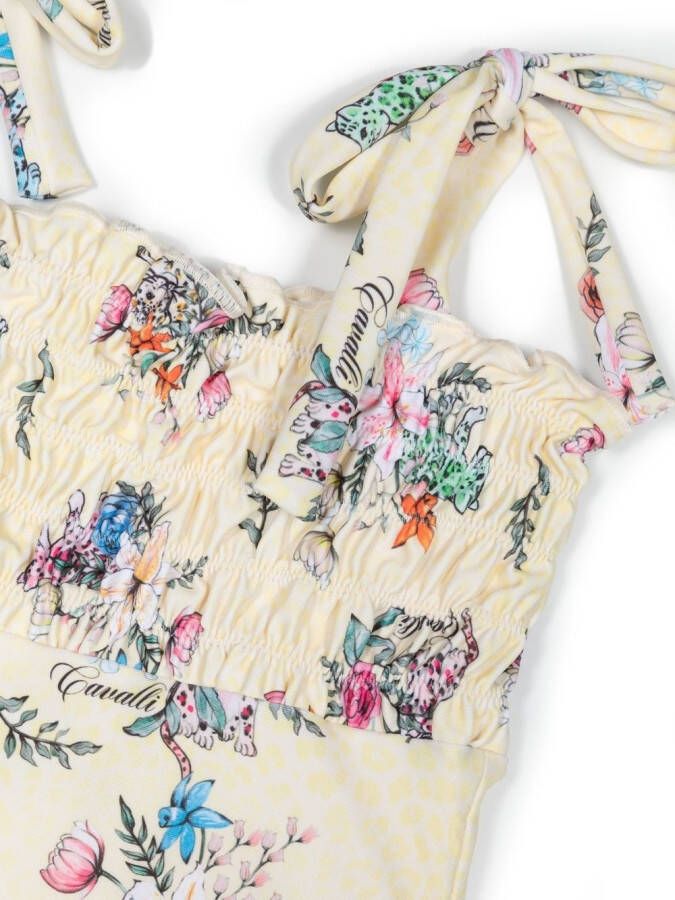 Roberto Cavalli Junior Badpak met print Geel