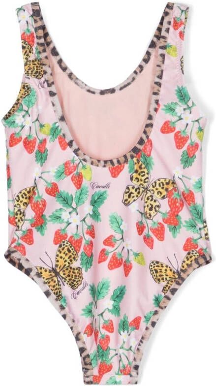 Roberto Cavalli Junior Badpak met print Roze
