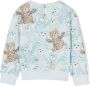 Roberto Cavalli Junior bear-print cotton sweatshirt Blauw - Thumbnail 2