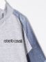 Roberto Cavalli Junior denim trainingsjack met patchwork Grijs - Thumbnail 3