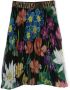 Roberto Cavalli Junior Plooirok met bloe print Zwart - Thumbnail 2