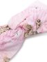 Roberto Cavalli Junior Geruite haarband Roze - Thumbnail 2