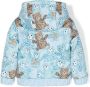Roberto Cavalli Junior Gewatteerd jack Blauw - Thumbnail 2