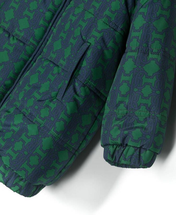 Roberto Cavalli Junior Gewatteerde jas Groen