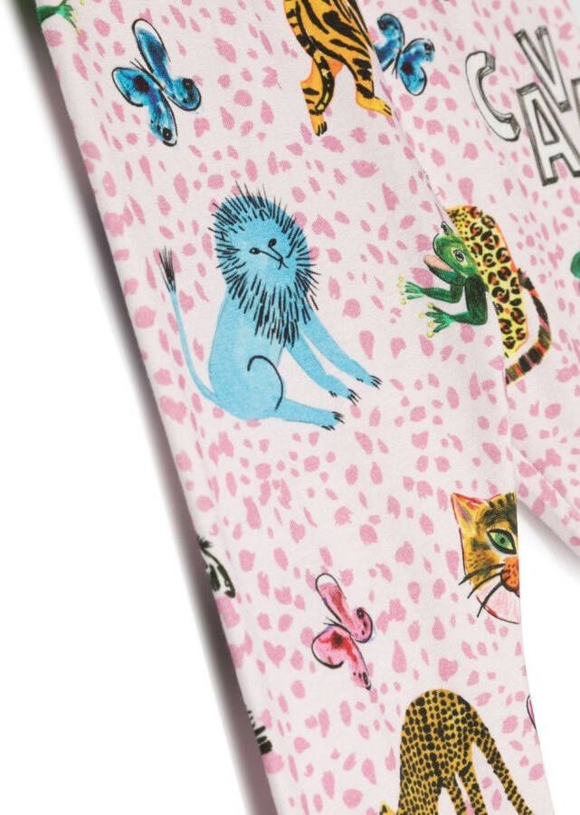 Roberto Cavalli Junior Legging met print Roze
