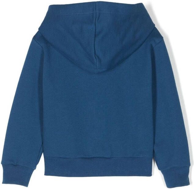 Roberto Cavalli Junior Hoodie met beerprint Blauw