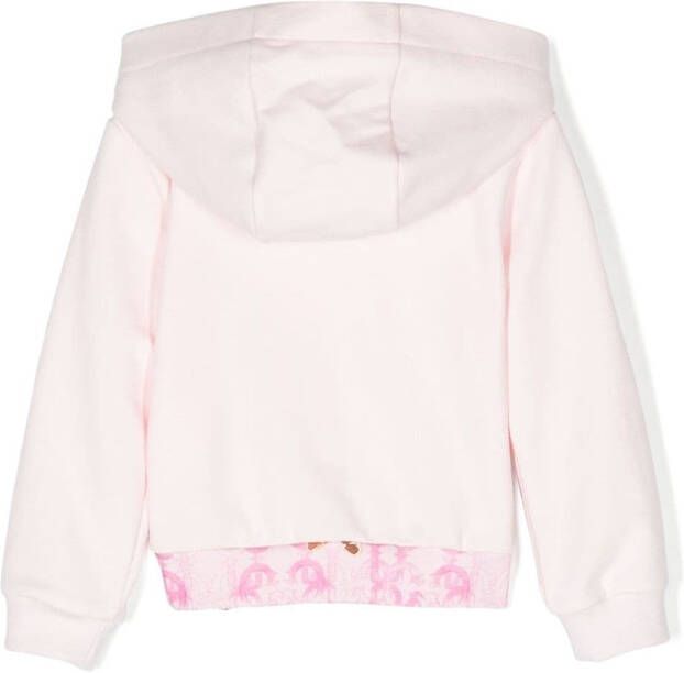 Roberto Cavalli Junior Hoodie met borduurwerk Roze