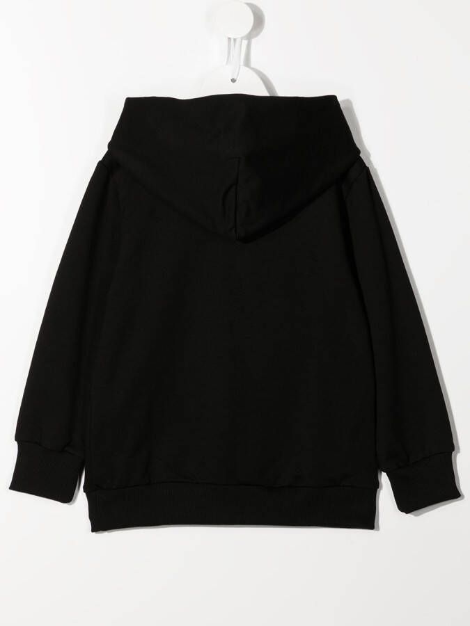 Roberto Cavalli Junior Hoodie met dierenprint Zwart