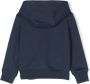 Roberto Cavalli Junior Hoodie met monogramband Blauw - Thumbnail 2