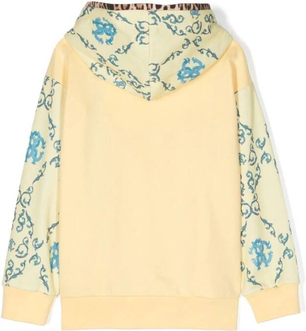 Roberto Cavalli Junior Hoodie met rits Geel