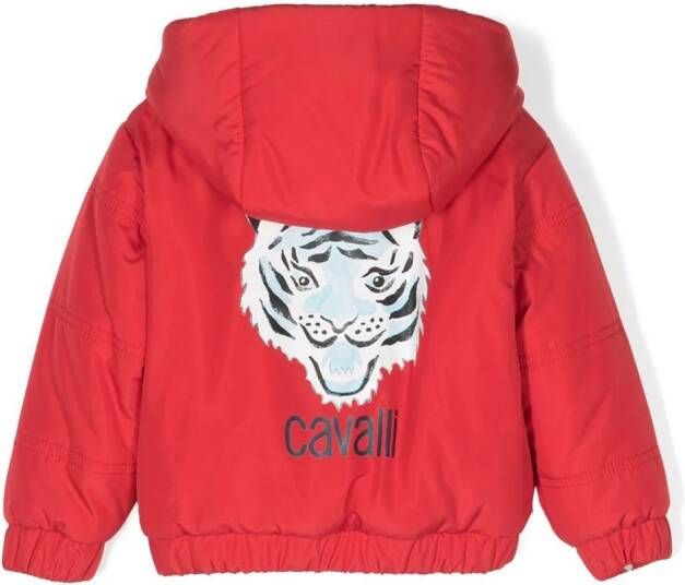 Roberto Cavalli Junior Jack met logoprint Rood