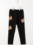 Roberto Cavalli Junior Joggingbroek met logoprint Zwart - Thumbnail 2