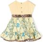 Roberto Cavalli Junior Jurk met barokprint Geel - Thumbnail 2
