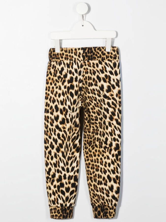 Roberto Cavalli Junior Legging met luipaardprint Bruin