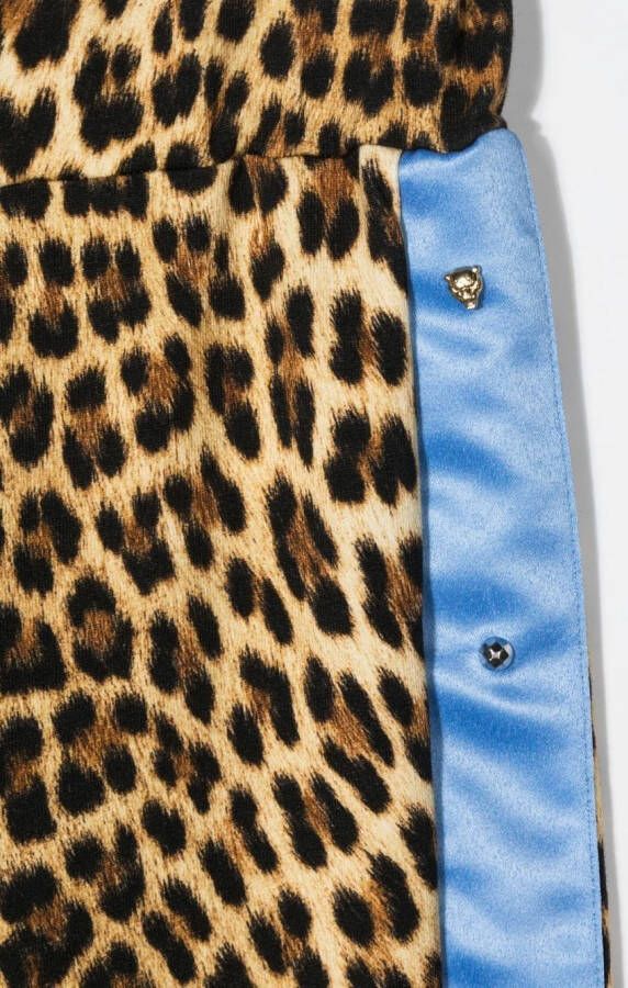 Roberto Cavalli Junior Legging met luipaardprint Bruin