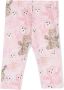 Roberto Cavalli Junior Legging met teddybeerprint Roze - Thumbnail 2