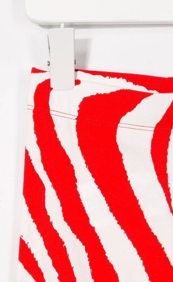 Roberto Cavalli Junior Legging met zebra print Wit