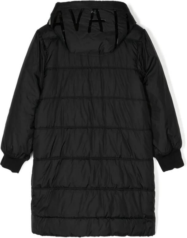 Roberto Cavalli Junior Jas met geborduurd logo Zwart