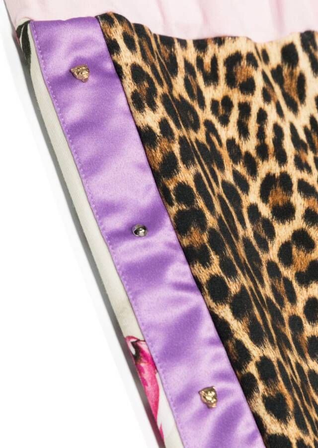 Roberto Cavalli Junior Trainingsbroek met print Roze