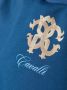 Roberto Cavalli Junior monogram-print cotton shorts Blauw - Thumbnail 3