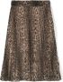 Roberto Cavalli Junior Plooirok met luipaardprint Bruin - Thumbnail 2