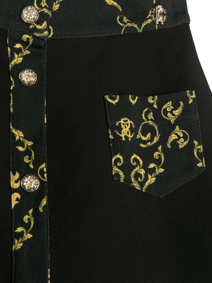 Roberto Cavalli Junior Rok met knoopsluiting Zwart