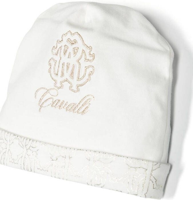 Roberto Cavalli Junior "Romper muts en slabbetje" Wit