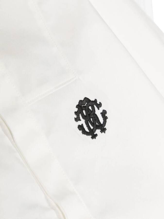 Roberto Cavalli Junior Shirt met geborduurd logo Wit