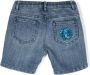 Roberto Cavalli Junior Shorts met geborduurd logo Blauw - Thumbnail 2