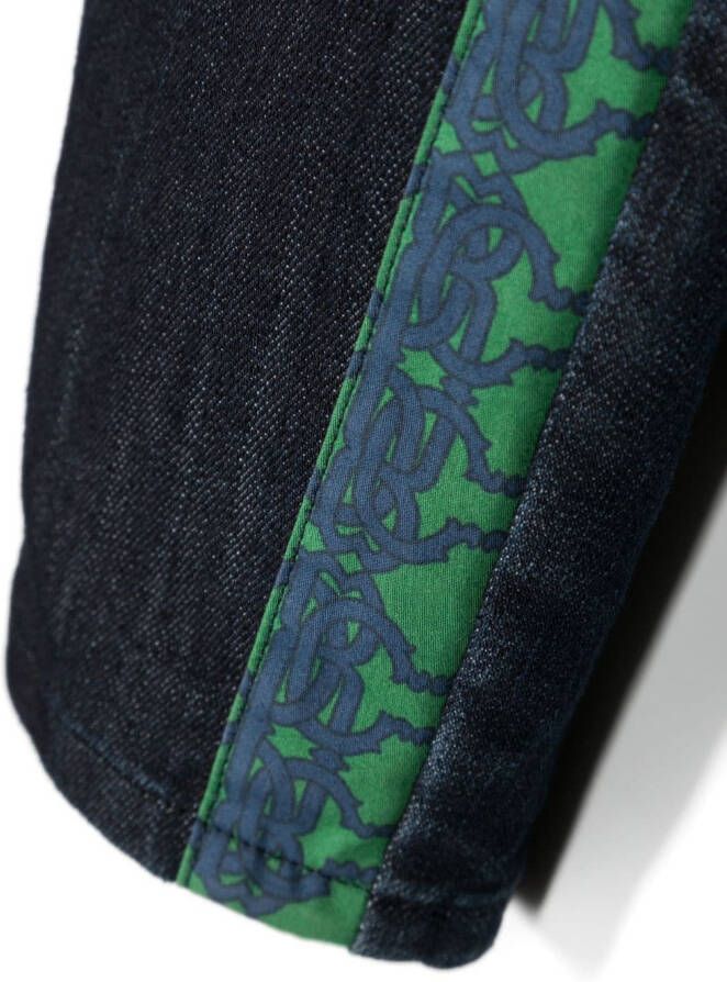 Roberto Cavalli Junior Spijkerbroek met borduurwerk Blauw