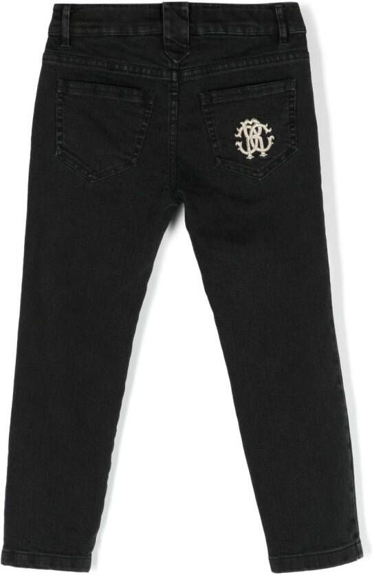 Roberto Cavalli Junior Straight broek Zwart