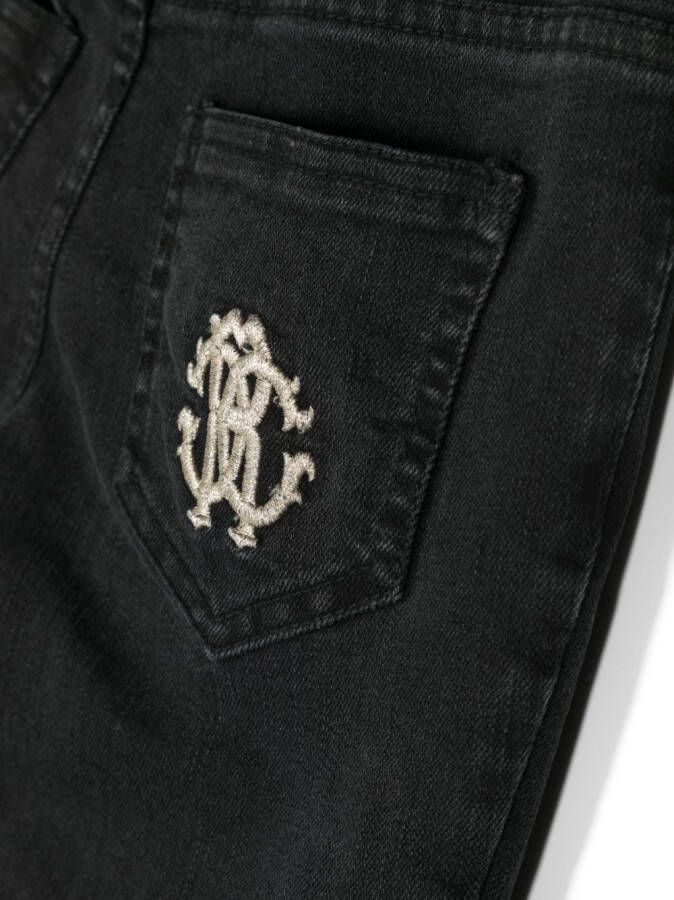 Roberto Cavalli Junior Straight broek Zwart
