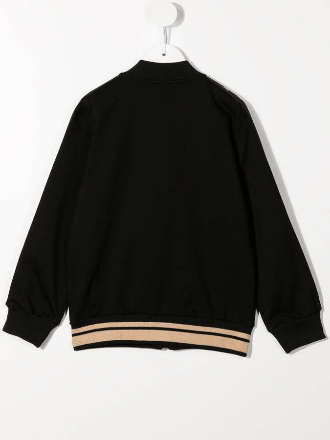 Roberto Cavalli Junior Sweater met logoband Zwart