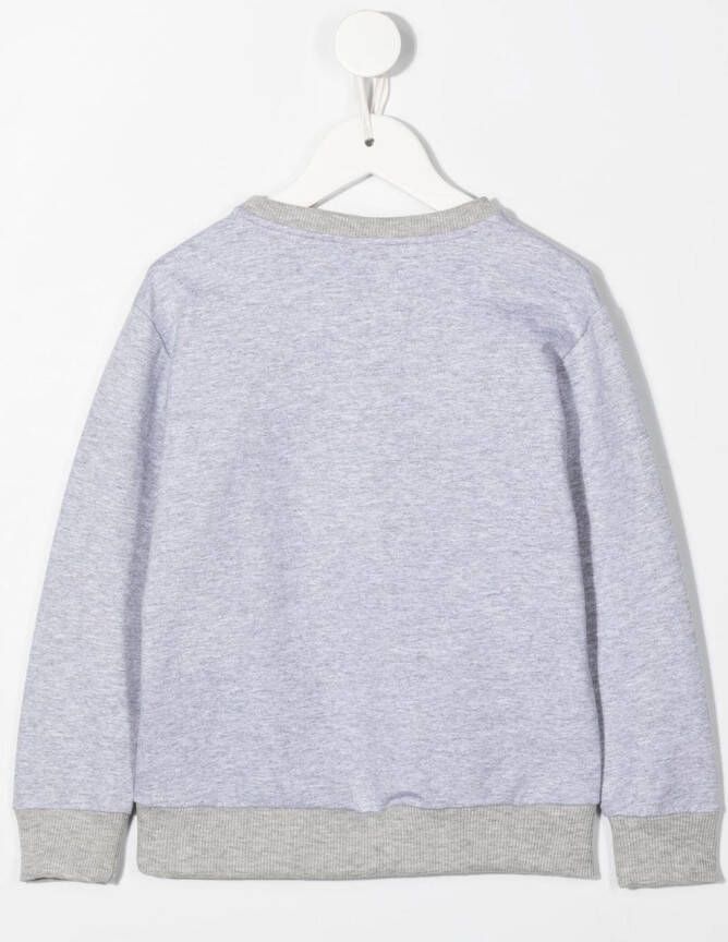 Roberto Cavalli Junior Sweater met logoprint Grijs