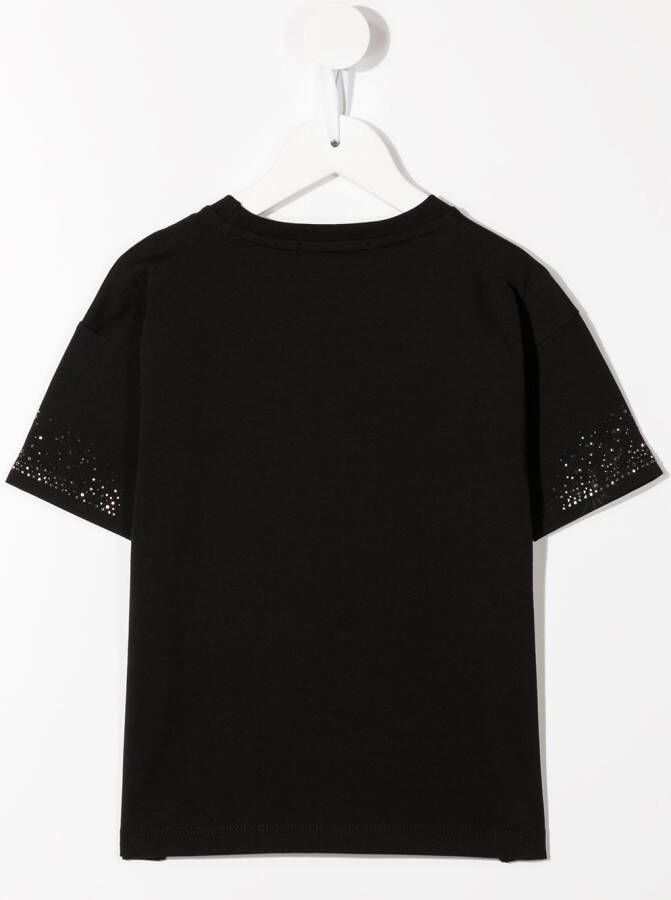 Roberto Cavalli Junior T-shirt met dierenprint Zwart