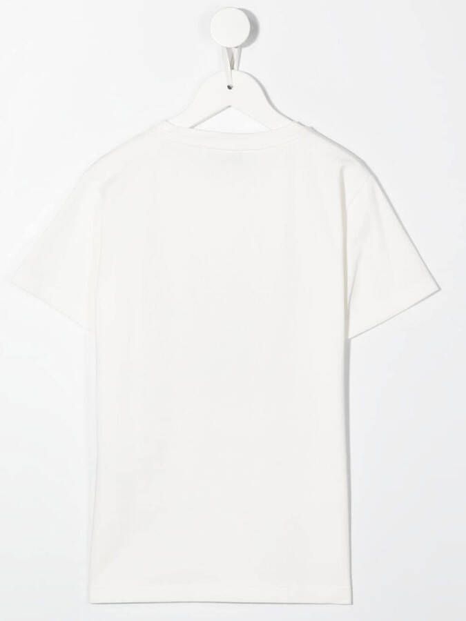 Roberto Cavalli Junior T-shirt met grafische print Wit