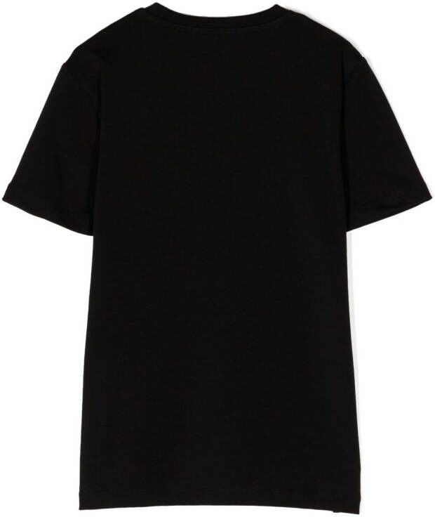 Roberto Cavalli Junior T-shirt met grafische print Zwart