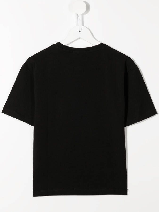 Roberto Cavalli Junior T-shirt met print Zwart