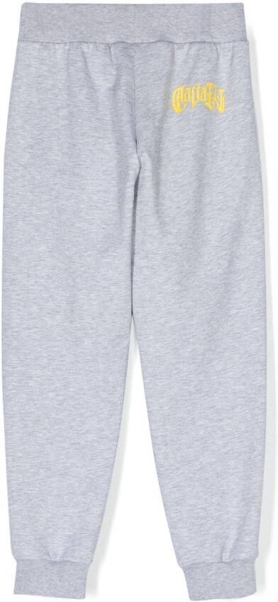 Roberto Cavalli Junior Trainingsbroek met geborduurd logo Grijs